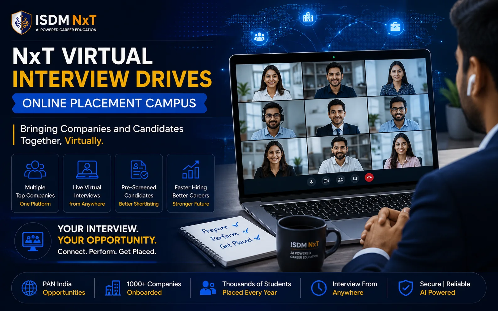 NxT Virtual Interview Drives online placement campus